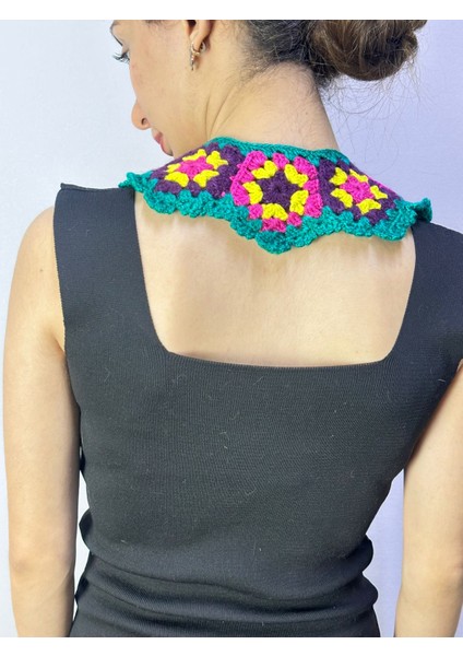 El Örgüsü Petrol Yeşil Gömlek Yaka Giyim Aksesuarı 30X10 cm fiyatları