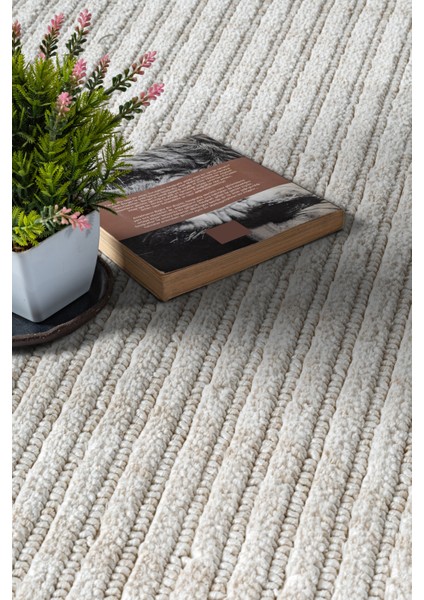 Yalın Microfiber Bukle Dokuma Halı Antre Hol Kesme Halı Yolluk 5771 Krem fiyatları