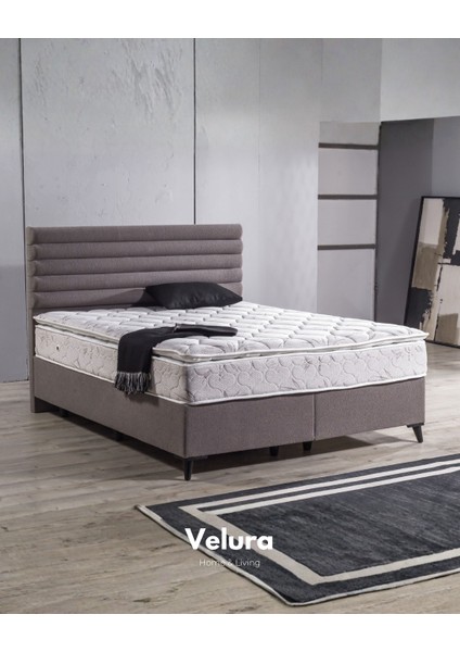 Aura Form Çift Kişilik Yatak Baza Başlık Seti (160 x 200)