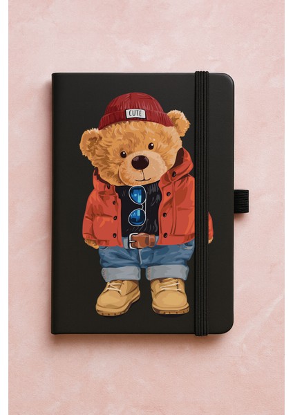 Promosyon Tarihsiz Premium Termo Defter Desenli 192 Yaprak - Teddybear