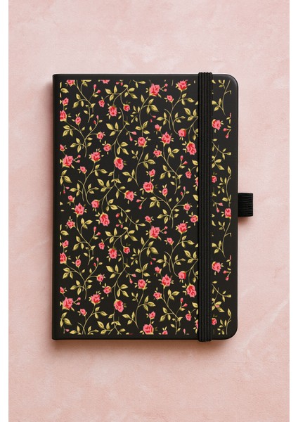 Promosyon Tarihsiz Premium Termo Defter Desenli 192 Yaprak - Rose
