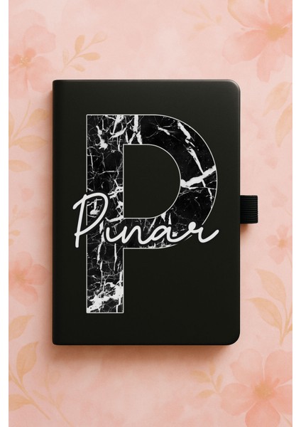 Kişiye Özel Isim Ad Yazılı Tarihsiz Termo Defter - P Harfi