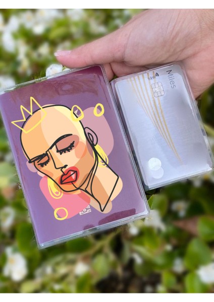 Mısır Tanrıçası Desenli Universal Şeffaf Pasaport Kılıfı Model Tüm Ülke Pasaportlarına Uygun