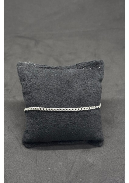 Ince Gümüş Gurmet Zincir Bileklik