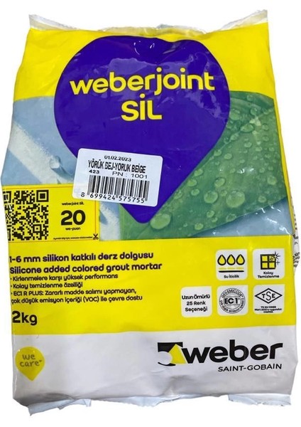 Weber Joint Sil 423 Yörük Bej Kahve Derz Dolgu 2 kg