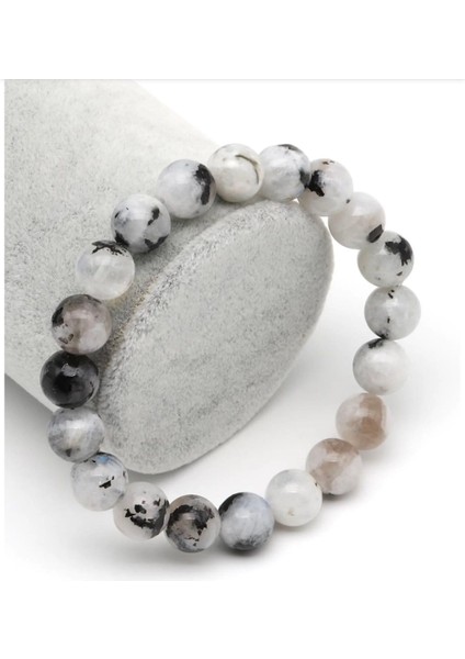 Ay Taşı Doğal Taş Bileklik 10 mm Yuvarlak Kesim fiyatları