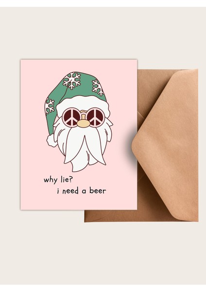 9'lu Yılbaşı Zarflı Hediye Kartı Özel Tasarım Paketleme Kartı Santa Claus fırsatları