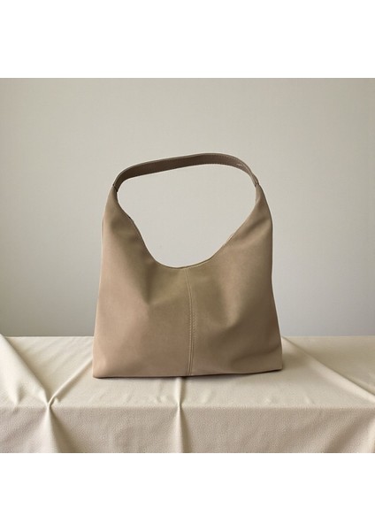 Kadın Marginata Süet Salaş Omuz Çantası