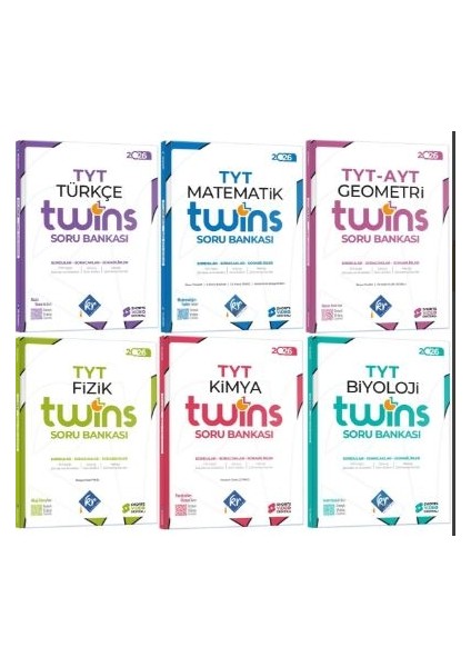 Tyt Twins Sayısal Soru Bankası Seti Kr Akademi Yayınları