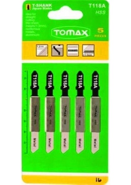 Metal 5 Parça Dekobaj Bıçak Dekupaj (5324)