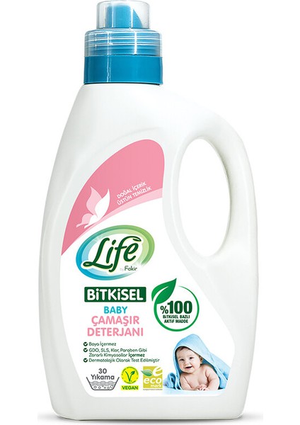 4 Adet Life By Fakir Baby Bitkisel Bazlı Sıvı Çamaşır Deterjanı 1500 ml fiyatları