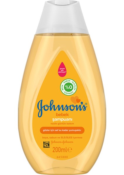 Johnson's Baby Şampuan, 200ML 3 Adet