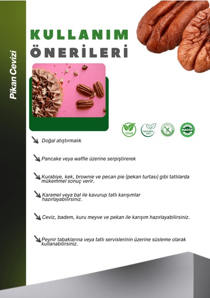 Pikan Ceviz Içi 1kg Pecan Halves modelleri