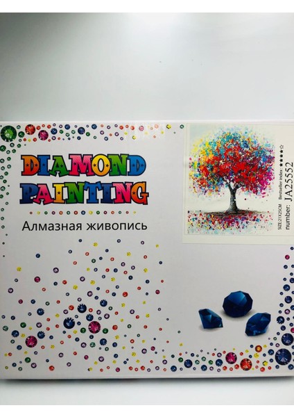 21X25 Çocuklar Için Boncuklu Taşlı Mozaik Elmas Boyama Goblen Pano Tablo Resim Boncuk Puzzle Diamond Painting