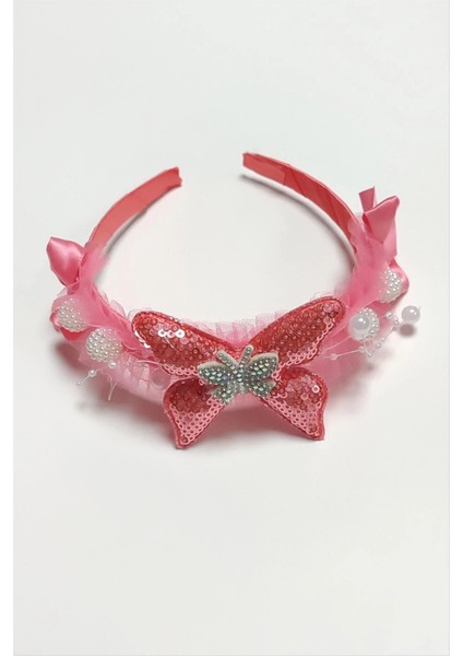 Kelebek Tüllü Taşlı Çocuk Taç fiyatları