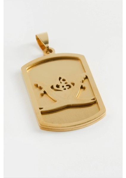 Zülfikar Çelik Kolye Ucu 4 cm