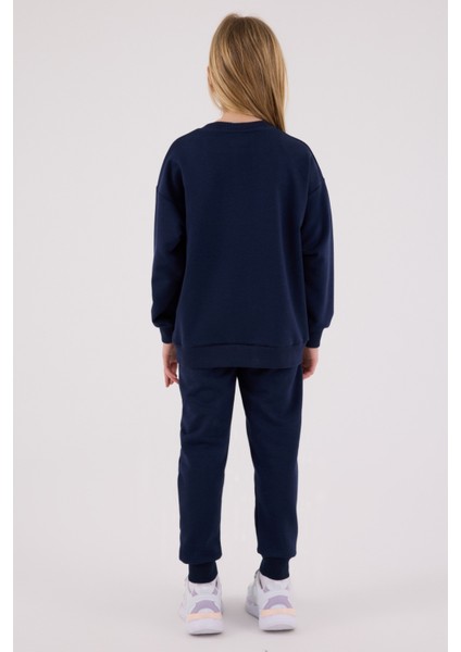 Kız Çocuk Lacivert Eşofman Takımı – Uspa 1890 Baskılı Pamuklu Günlük Spor Model indirimleri