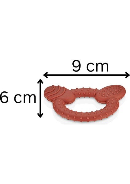 Silikon Bebek Diş Kaşıyıcı - Kiremit Rengi modelleri