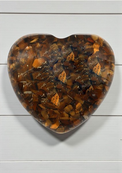 Kaplan Gözü Taşından Orgonit Kalp