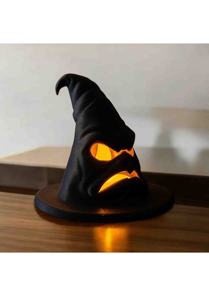 3D Baskı Büyücü Şapka Gece Lambası – LED Işıklı Cadı Şapka Dekor Lambası fırsatları