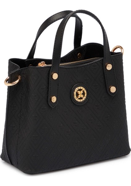 Siyah Print Kadın Omuz Çantası - S1WPR0000806-R0P fiyatları