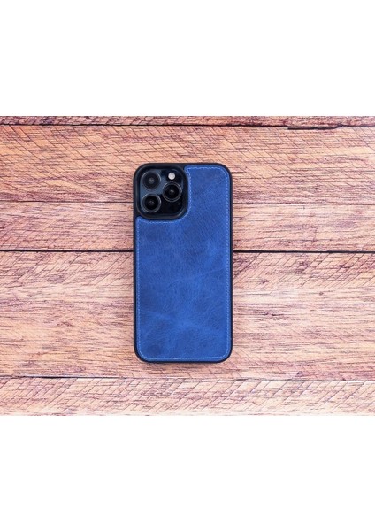 Apple iPhone 13 Pro Uyumlu Deri Cüzdanlı Kılıf Lacivert fırsatları