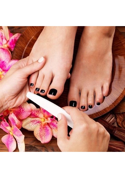 Profesyonel Kağıt Törpü 2'li Set – Manikür & Pedikür Için Çift Taraflı 100/180 Grit Tırnak Törpüsü fırsatları