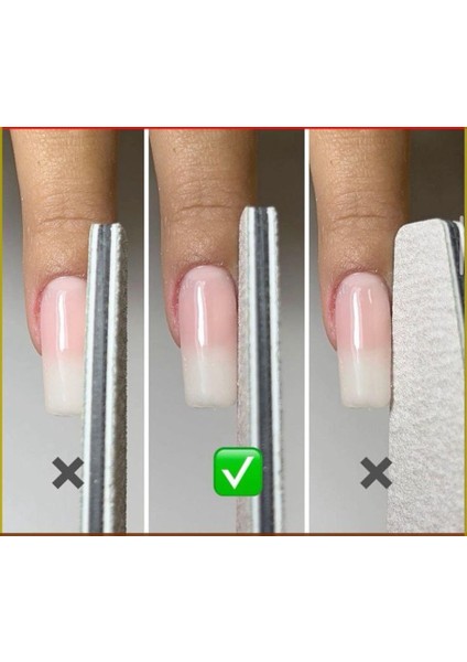 Profesyonel Kağıt Törpü 2'li Set – Manikür & Pedikür Için Çift Taraflı 100/180 Grit Tırnak Törpüsü