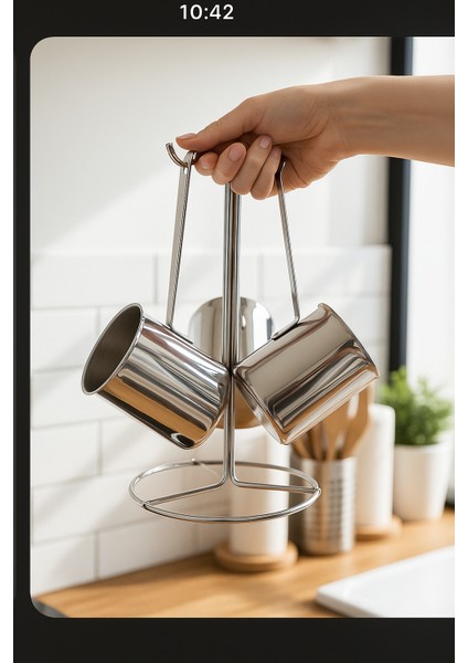 Fodis Bambum Rose - 3`lü Çelik Cezve