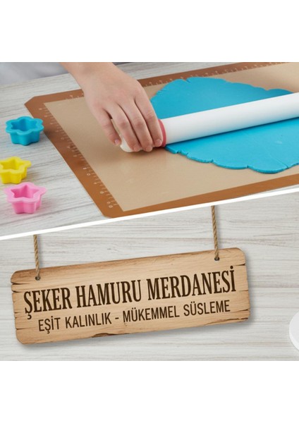 Polikarbon Merdane 33 cm – Şeker Hamuru, Kurabiye ve Hamur Açma Için Profesyonel Merdane fiyatları