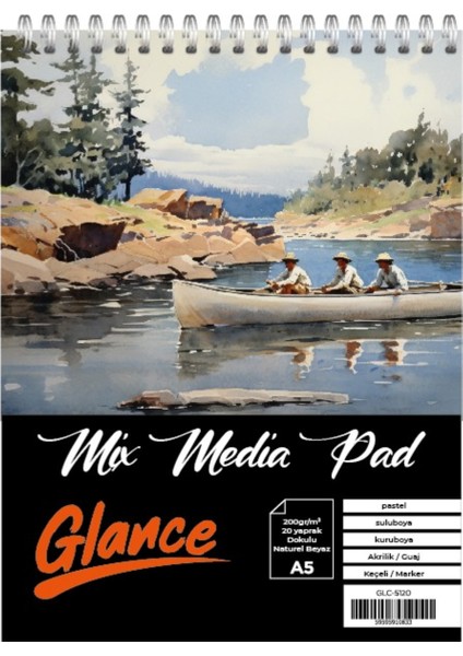 A5 200 gr Spr Mix Media Pad 20 Yp