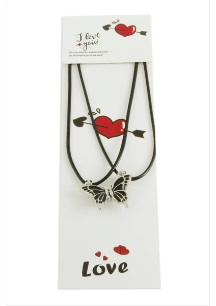 Kelebek Arkadaşlık Kolyesi (Çift Kolye) fiyatları