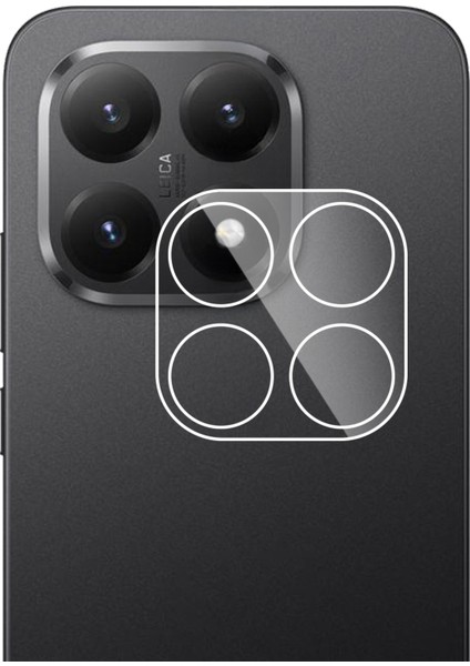 2 Adet Xiaomi 15T Kamera Lens Koruyucu Arc Edge Şeffaf Temperli Cam Filmi (Yurt Dışından)