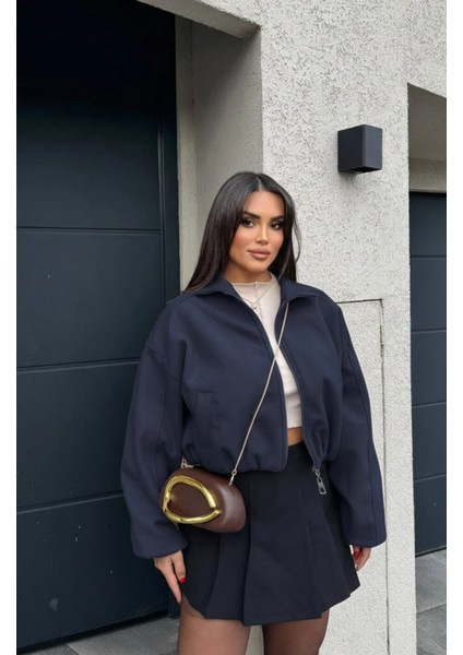 Kadın Kaşe Bomber Ceket