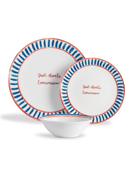 Formulaire 2 Kişilik 6 Parça Yemek Seti - Yeşil