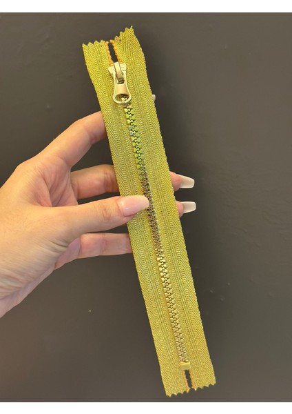 24X3 cm Altın Sarı Parlak Fermuar fırsatları