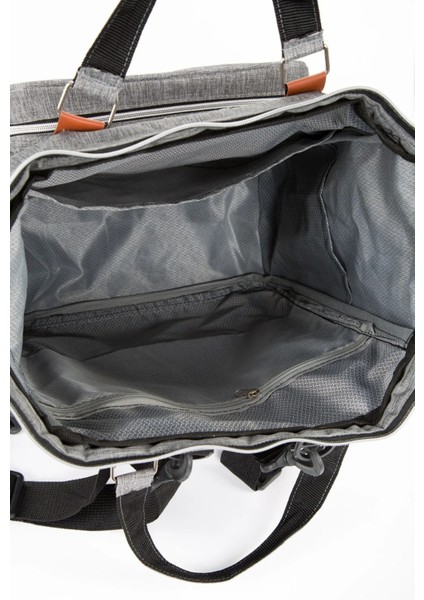 Anne Bebek Bakım Sırt Çantası Termal Biberonluk ve Bebek Arabası Askı Aparatlı