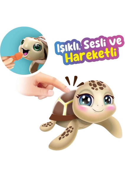 Sesli ve Işıklı Hareketli Rescue Deniz Kaplumbağası - Krem modelleri