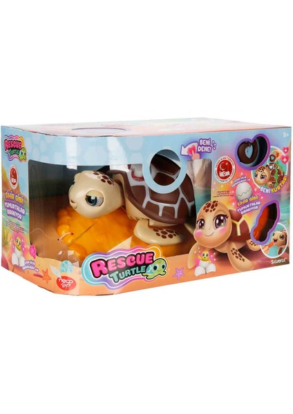 Sesli ve Işıklı Hareketli Rescue Deniz Kaplumbağası - Krem fırsatları