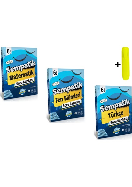 6.sınıf Matematik Fen Türkçe Soru Bankası Seti