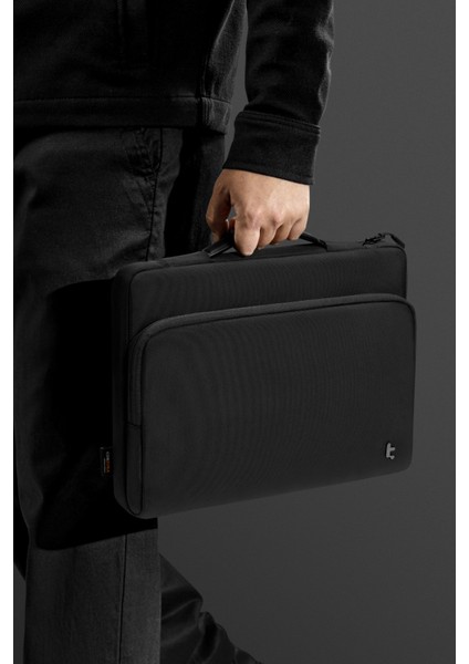 DEFENDER-A14 16" Siyah Premium Notebook El Çantası - A14F2D3