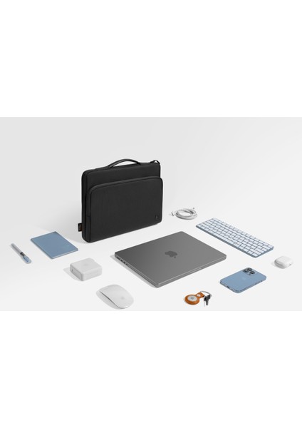 DEFENDER-A14 16" Siyah Premium Notebook El Çantası - A14F2D3