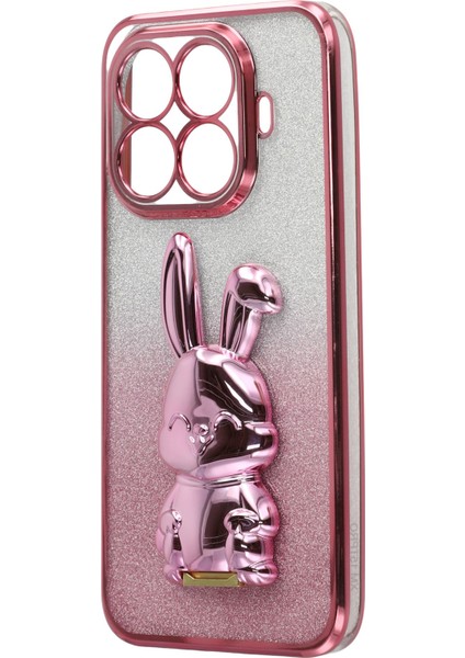 Xiaomi 15T Pro Galvanik Simli Tavşan Pc + Tpu Telefon Kılıfı ve Ayaklık (Yurt Dışından) modelleri