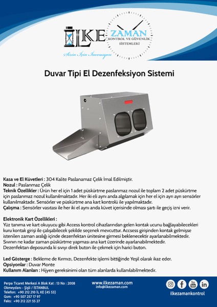 Hijyen Turnikesi Çiftli Yerli Üretim Kampanya Ilke indirimleri