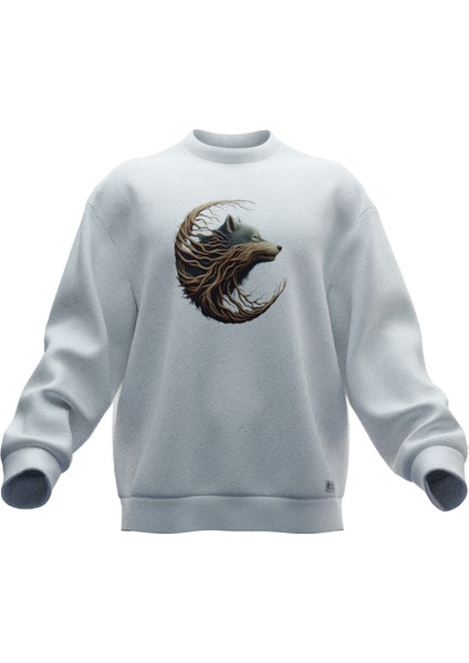 Bozkurt V3 Baskılı Oversıze Sweatshırt (Unısex)