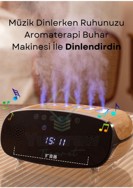 Speaker Özellikli Bluetooth Işıklı Hava Nemlendirici Aroma Difüzör Hava Nemlendirici 500ML fiyatları