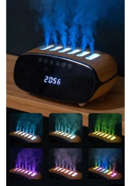 Speaker Özellikli Bluetooth Işıklı Hava Nemlendirici Aroma Difüzör Hava Nemlendirici 500ML modelleri