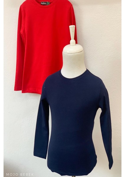 Kız Çocuk Basic Uzun Kol T-Shırt 2185 Lacivert modelleri