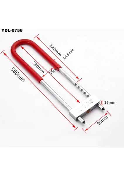 Kilit Direksiyon Motosiklet Bisiklet Kilidi Motorsiklet Halat Zincir Çelik Hırsız Güvenlik 36 cm