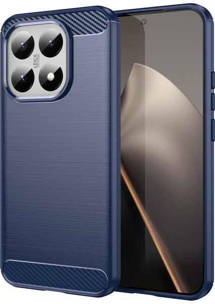Xiaomi 15T Karbon Fiber Dokulu Fırçalanmış Koruyucu Telefon Kılıfı (Yurt Dışından)